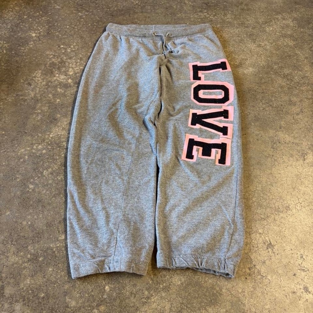 2000s Y2K love spellout baggy sweatpants‎